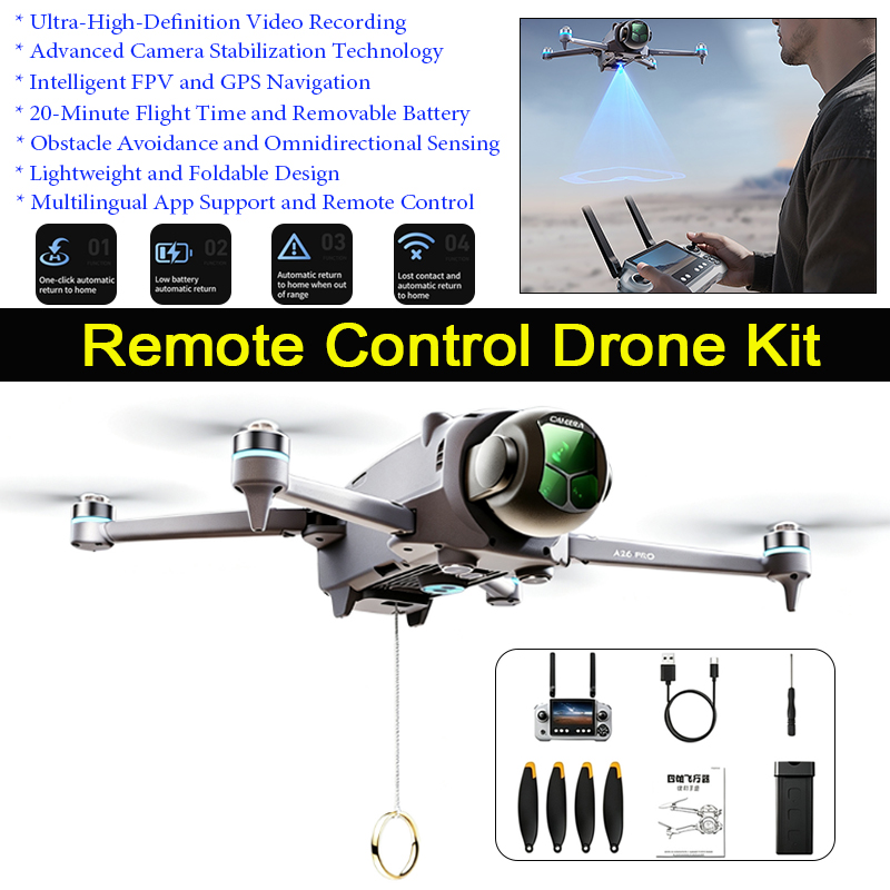 Drone Gps Mount - Dron A26 Pro con GPS, Control
