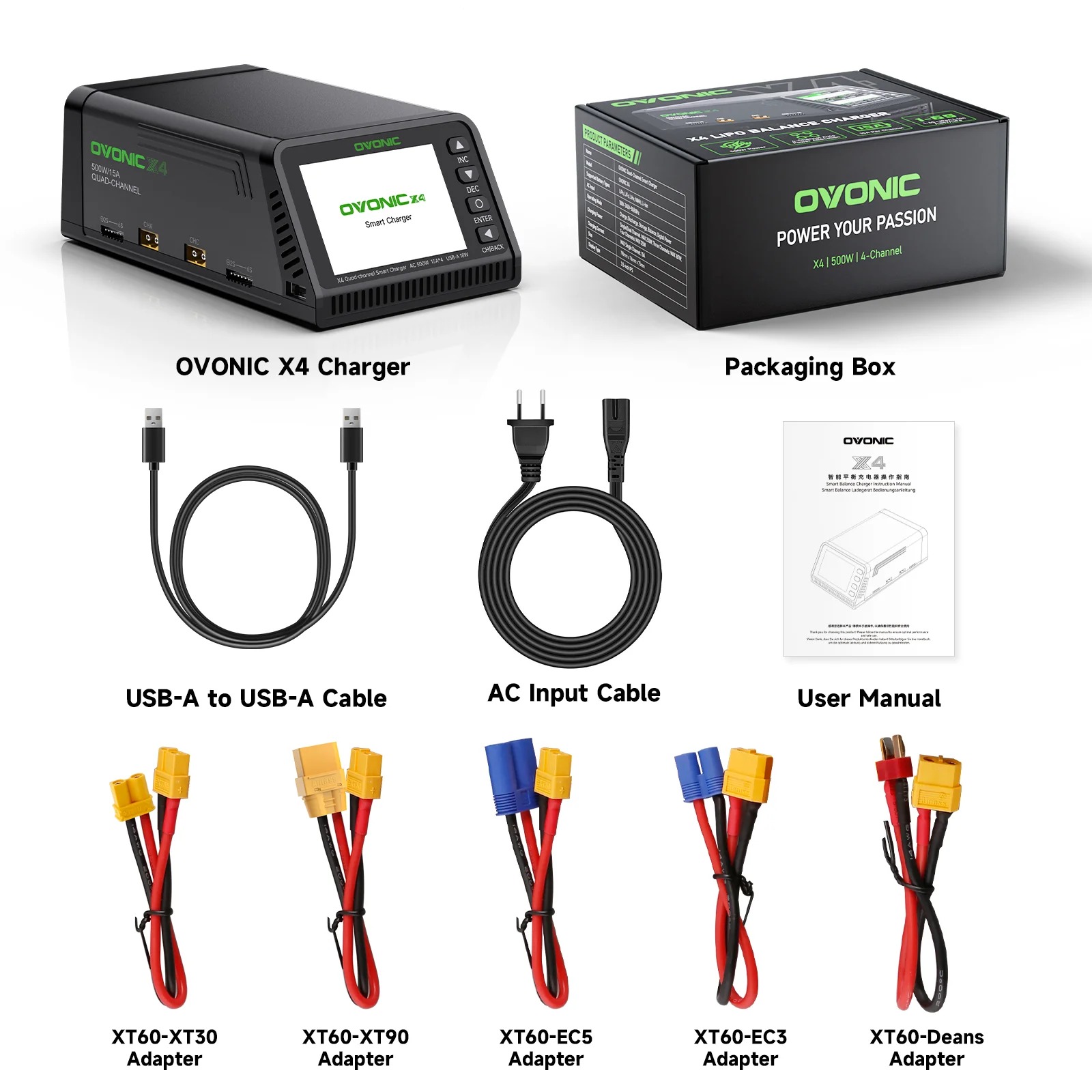 Drone Battery Strap - Cargador de Baterías Inteligente Ovonic X4