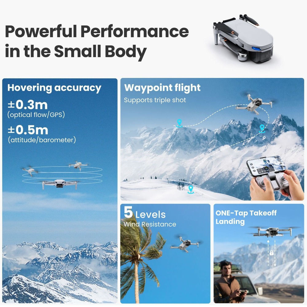 MiniX Drone Global! 4K UHD y g - Drone Gimbal reseña y precio