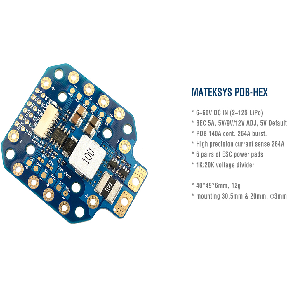 Placa de distribución de energ - Drone Power Distribution Board reseña y precio